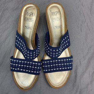 Women's IMPO wedge heels scandal 9.5 Blue